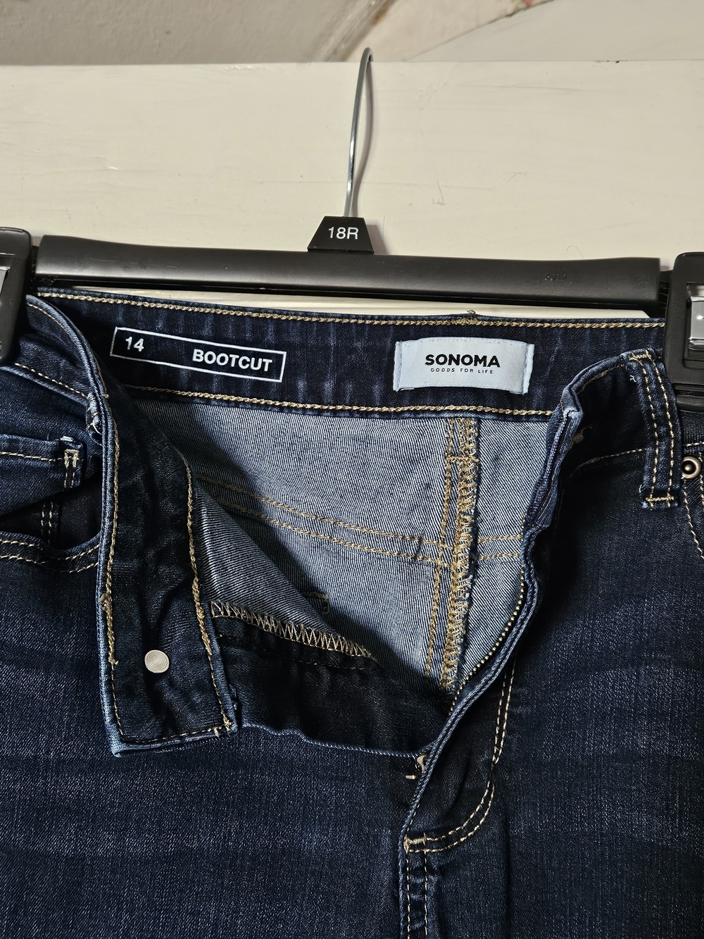 Sonoma Women's Dark Indigo Boot Cut Jeans Size 14